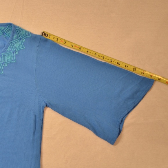 Lilly for Target Embroidered Cover Up, Blue Bell - Picture 7 of 7